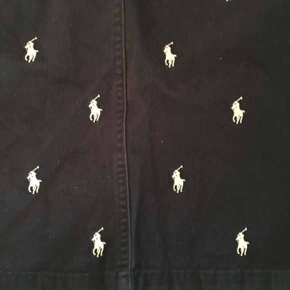 Ralph Lauren Navy Embroided Skirt - Picture 7 of 8